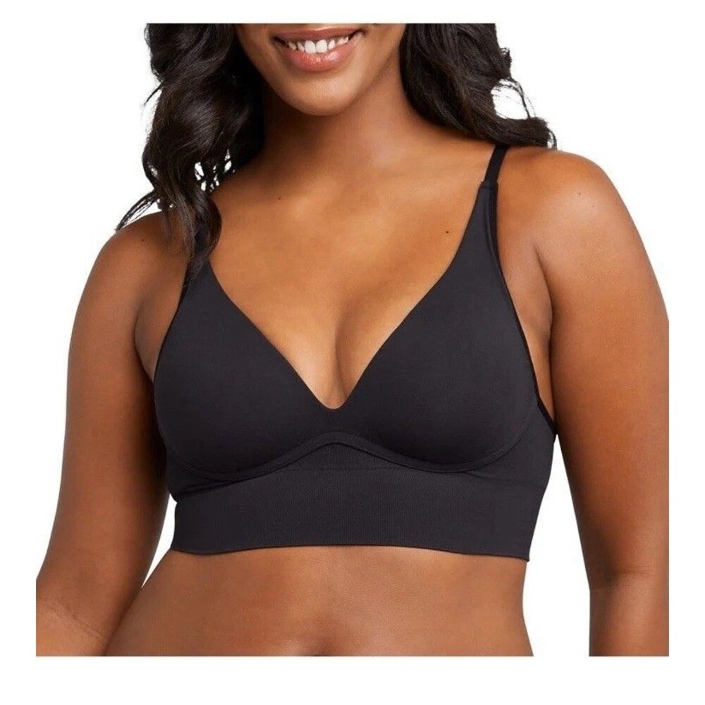 Maidenform Seamless Lift, Wireless Long-line Convertible Bra L/DD NWT Comfy Low